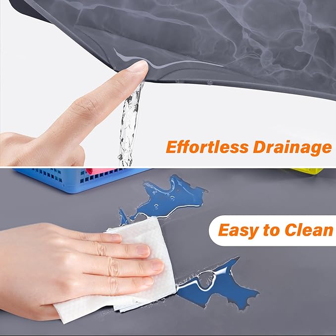 FLATO Waterproof Under Sink Mat 37" x 22" Shelf Liner - Image 3