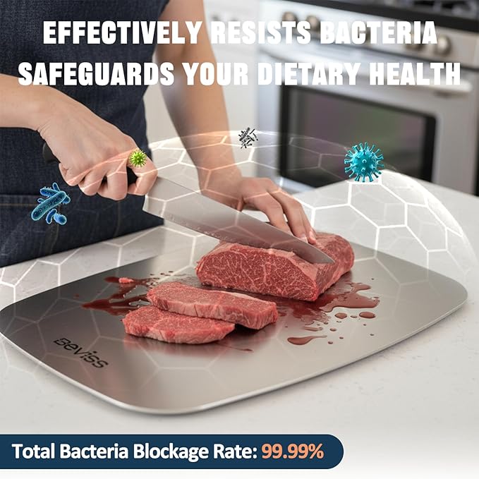 Real 99.85% Pure Titanium Cutting Board Non-Toxic 15" x 11"- BPA Free, - Image 6