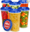 Stock Your Home 48oz Plastic Containers by StockYourHome