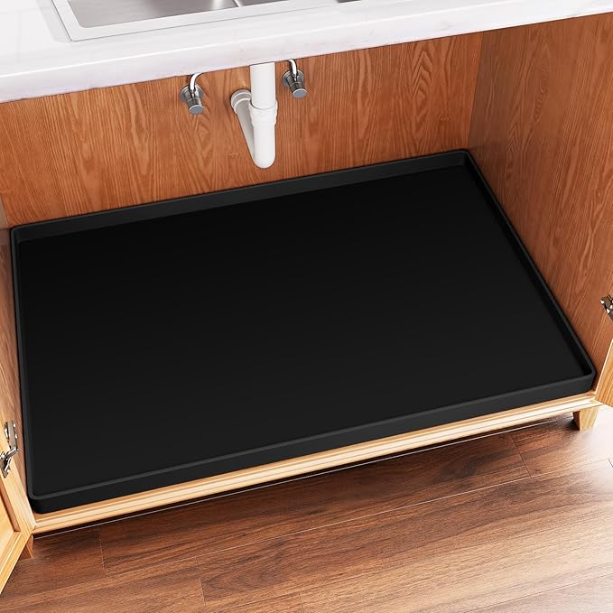 FLATO Waterproof Under Sink Mat 19" x 19" Shelf Liner by Unknown