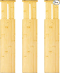 VaeFae 3 Pack Bamboo Drawer Dividers, Expandable Separators by VaeFaeDirect