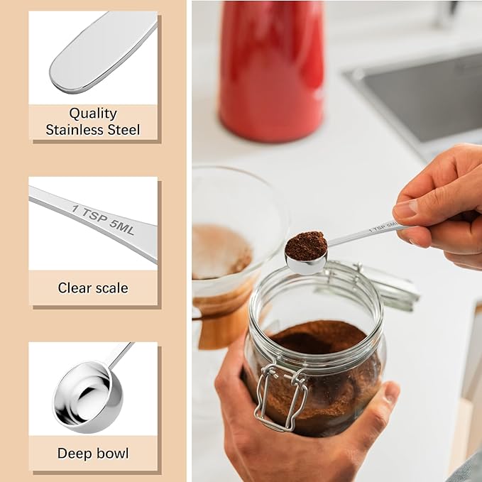 1PCS 1/2tsp Single Measuring Spoon, Stainless Steel Individual Teaspoon - Image 3