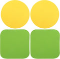4pcs Rubber Jar Opener, 2 Round & 2 Square Rubber Bottle Opener Pads Non-Slip by Unknown