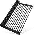 MERRYBOX Roll Up Dish Drying Rack, Silicone Wrapped Over The Sink Dish Rack by MERRYBOX