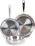 T-Fal Pro Tri-Ply Stainless Steel Cookware Set, 3-Piece Induction Cookware by T-falbrand