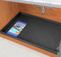 SIKADEER 19" x 19" Under Sink Mat Waterproof, Silicone Mat Kitchen Drawer Shelf by SIKADEER
