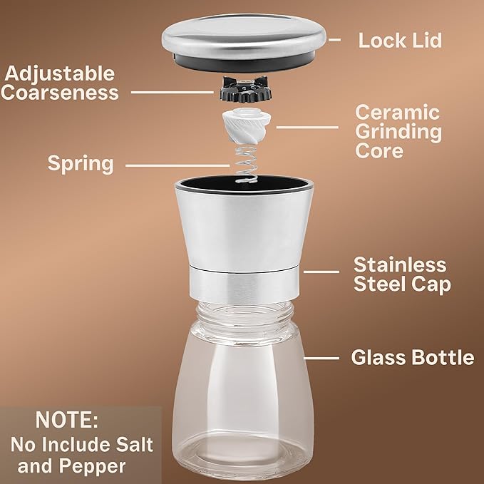 Manual Salt or Pepper Grinder for Professional Chef, Best Spice Mill - Image 2