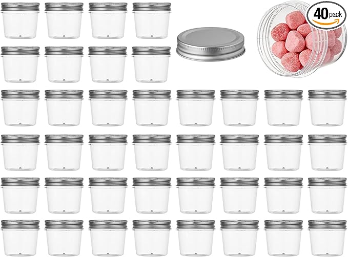 novelinks 4 oz Small Plastic Jars by novelinks