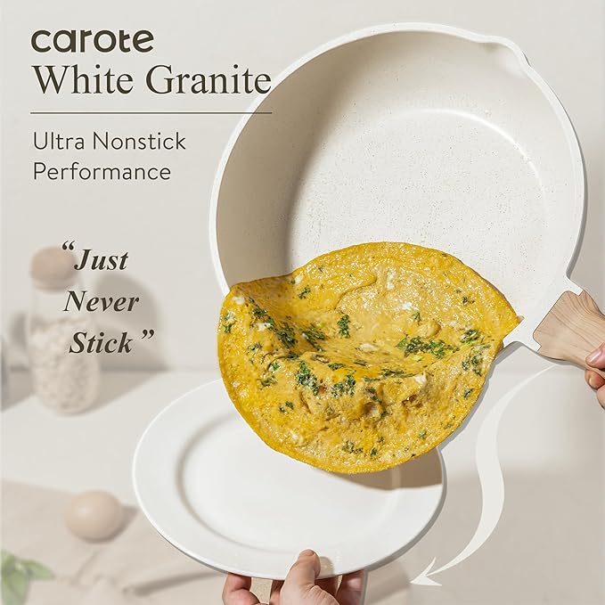 CAROTE 12Inch Nonstick Deep Frying Pan - Image 3