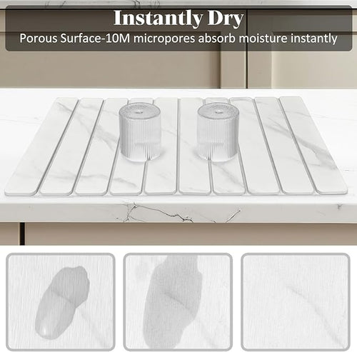 2 PCS Large Stone Dish Drying Mats - Image 2