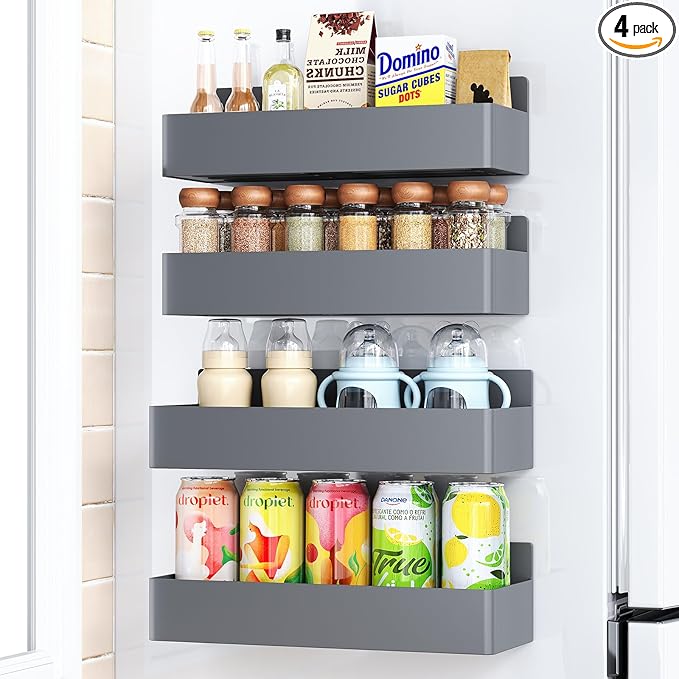 Mystozer Magnetic Spice Rack for Refrigerator, Kitchen Organizer and Storage by Mystozer