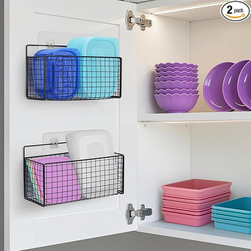 2 Pack Large Adhesive Cabinet Organizer by AMZABBY