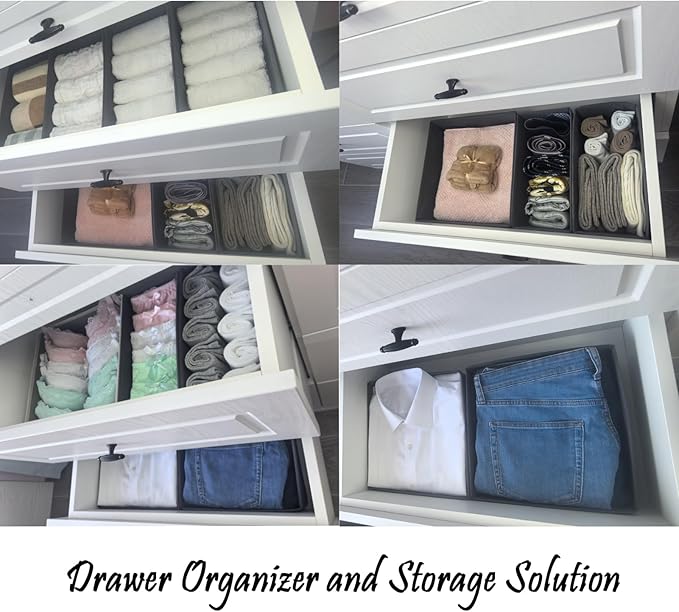 Bructhun Sock Drawer Organizer 3 Pack - Image 6