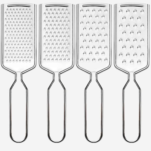 4 PCS Cheese Grater, Stainless Steel Cheese Shredder, Lemon Vegetable Slicer by Qivorimith
