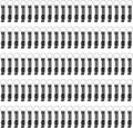 100 Pack Black Metal Bottle Opener Keychains, Tiny Beverage Opener Party Favor by Yugada