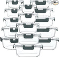 M MCIRCO 30 Pieces Glass Food Storage Containers by MMCIRCO