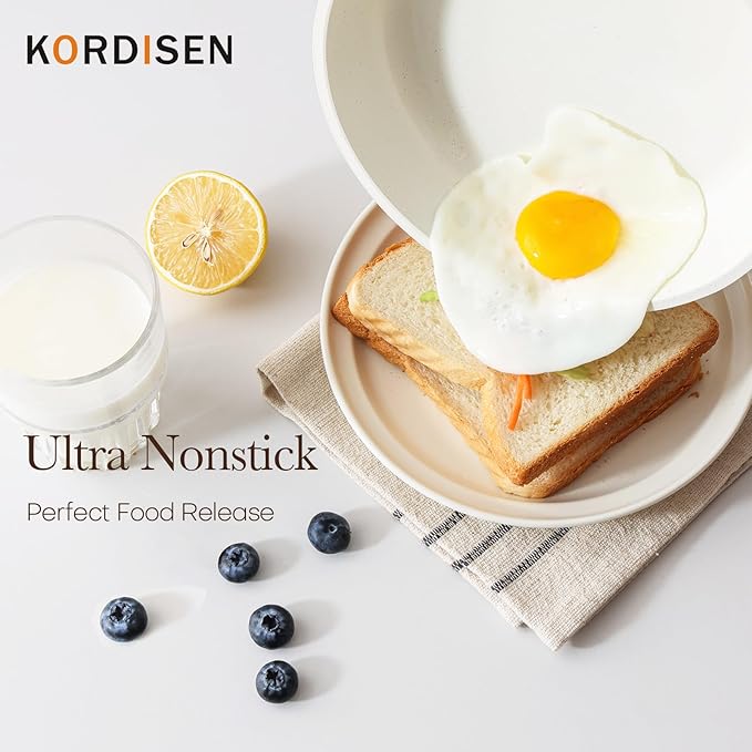Kordisen Nonstick Ceramic Frying Pan, 12.5 Inch Ceramic Large Skillet, Healthy - Image 3