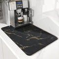 AMOAMI Coffee Mat Hide Stain Rubber Backed Absorbent Dish Drying Mat by AMOAMI