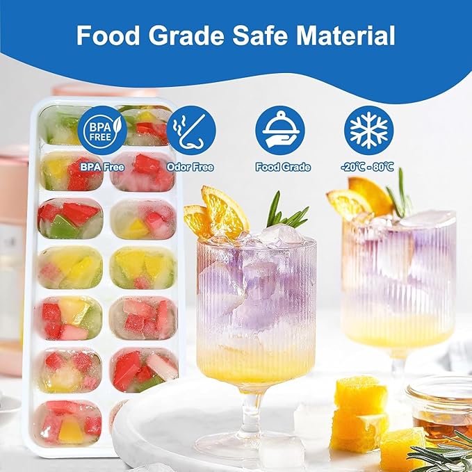 Ice Cube Tray, Ice Cube Trays for Freezer 5 Pack - Image 4