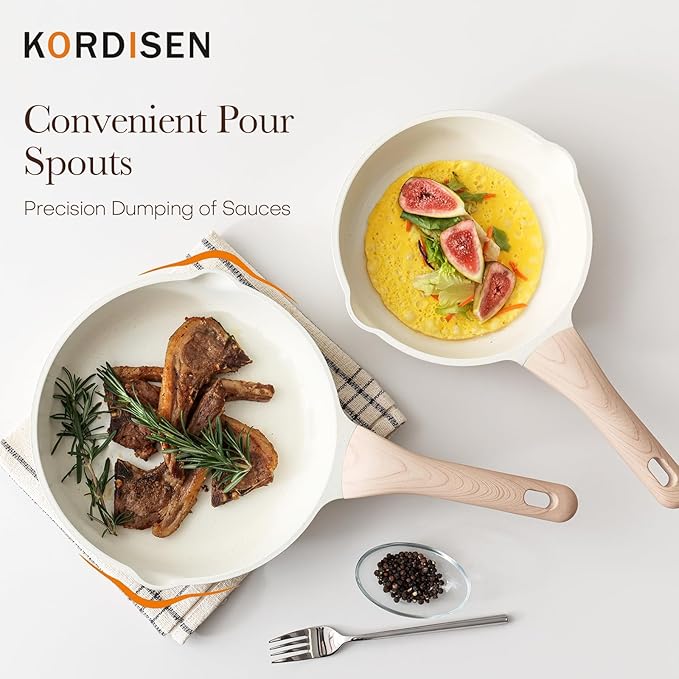 Kordisen Nonstick Ceramic Frying Pan, 12.5 Inch Ceramic Large Skillet, Healthy - Image 9