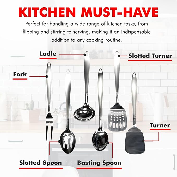 Chef Craft Select Cooking Ladle, 11.5 inch, Stainless Steel - Image 6