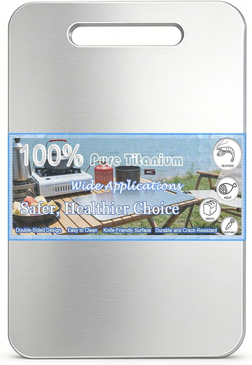 100% Pure Titanium Cutting Board, Double-Sided Titanium Cutting Boards by Unknown