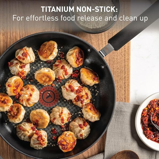 T-fal Ultimate Hard Anodized Nonstick Fry Pan Set 2 Piece, 12 Inch, Oven - Image 3
