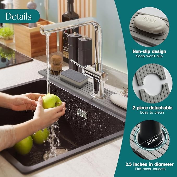 Eormoe Kitchen Sink Faucet Mat - Image 8