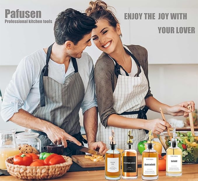 Pafusen 6 Pack Auto Flip Olive Oil Dispenser, Liquor Pour Spout, Oil Dispenser - Image 8