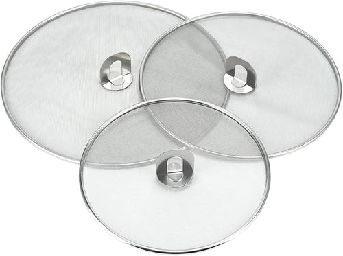 3 PCS Splatter Screen for Cooking, 25/29/ 33 cm Stainless Steel Grease Splatter by Zalaxt