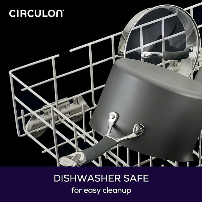 Circulon Radiance Hard-Anodized Nonstick Saucepan, Durable Nonstick Cookware - Image 3