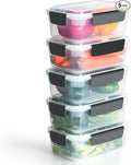 YORY 7 cup Plastic Food Storage Containers by YORY