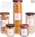 5 Set Glass Pantry Storage Jars by CZZGSM