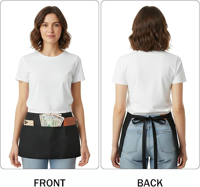 BOHARERS Waist Apron with 3 Pockets 10 Pack - Image 4