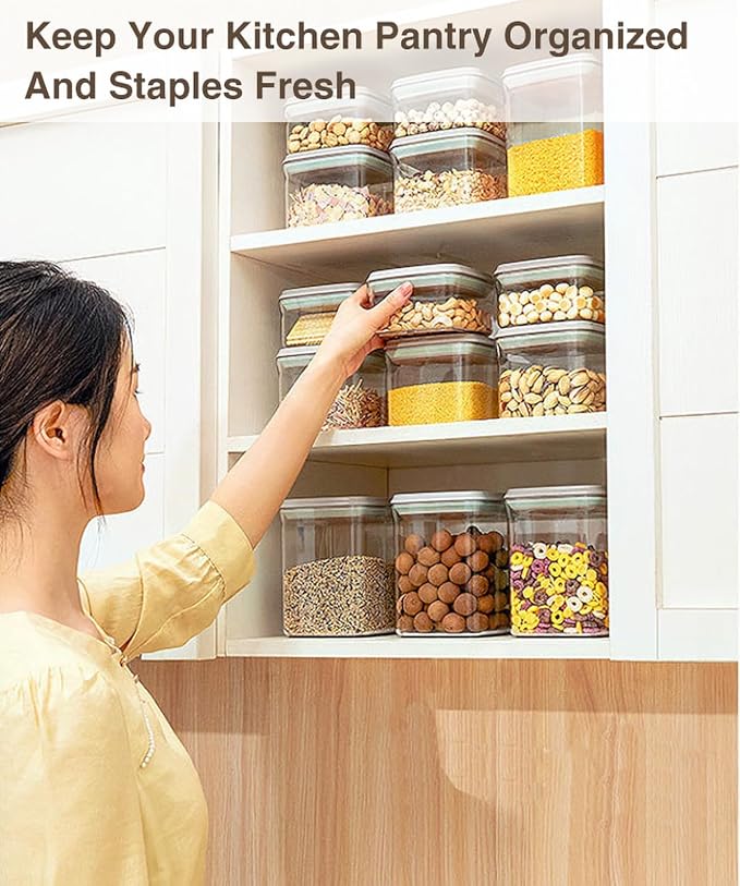 Melovom 4 Pcs Large Pop Airtight Food Storage Containers Set - Image 5