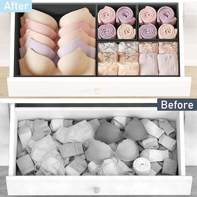 DIMJ Drawer Organizer Clothes 26 Pack - Image 6