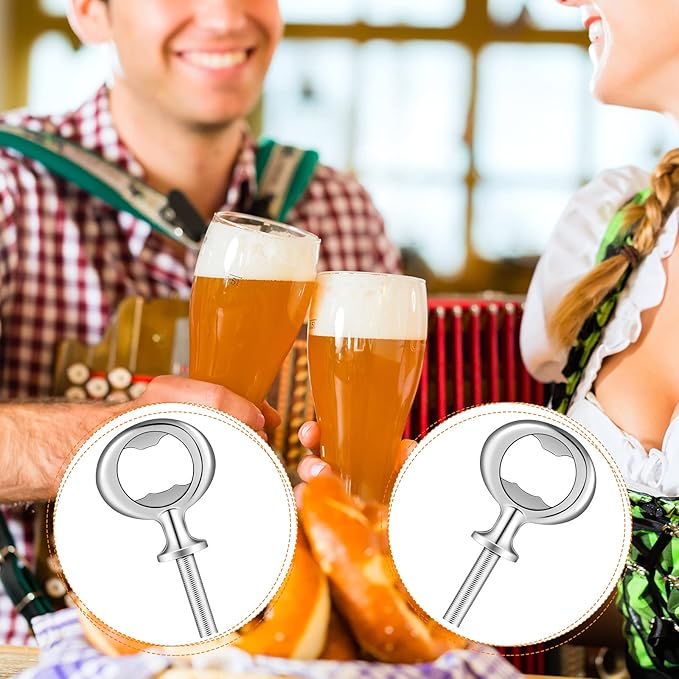 Cunhill 7 Pcs Metal Bottle Opener Blank Bulk Bottle Opener Inserts Parts Pieces - Image 7