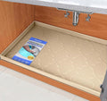 SIKADEER 31" x 22" Under Sink Mat Waterproof, Silicone Mat Kitchen Drawer Shelf by SIKADEER