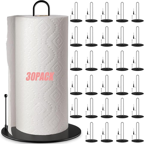 30Pack Paper Towel Holder, Bulk Black Paper Towel Holder Stand Countertop by QualityEfficiency