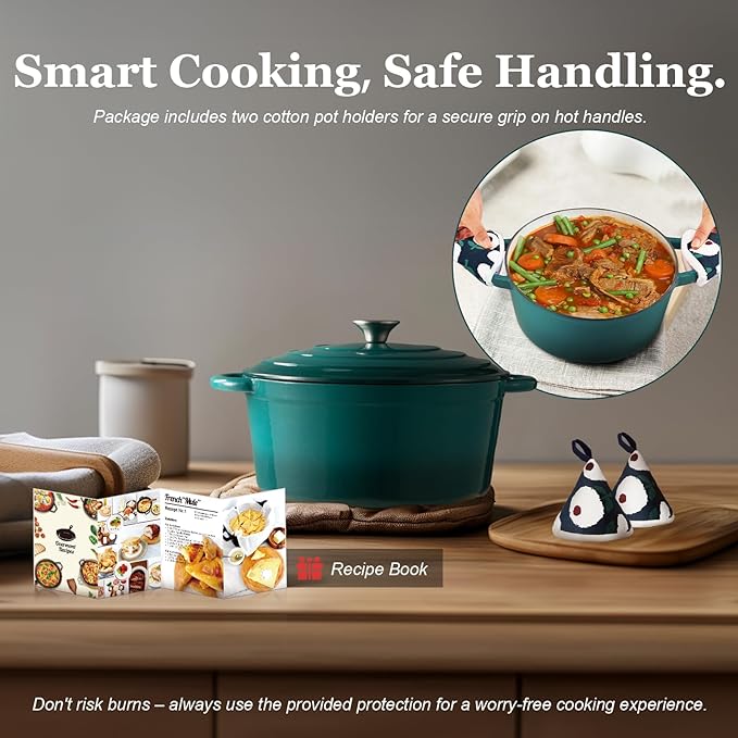 Overmont Enameled Cast Iron Dutch Oven - Image 6
