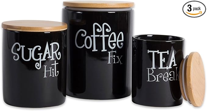 DII Kitchen Accessories Retro Collection, Canister Set, 3 Piece by DII
