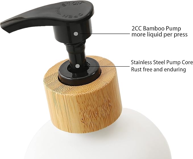 Glass Lotion Dispenser, Refillable Matte Black Hand Lotion Dispenser Suitable - Image 6