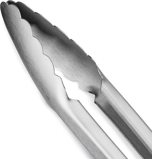 304 Stainless Steel Kitchen Cooking Tongs, Aqua Sky - Image 2