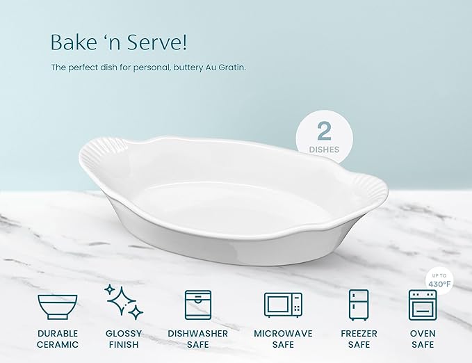 Au Gratin Baking Dishes, by Kook, - Image 5