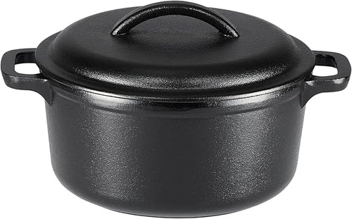 Amazon Basics Pre-Seasoned Cast Iron Mini Dutch Oven Pot by AmazonBasics