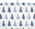Winter Dish Drying Mat 16 x 18 Inch Blue Tree Dish Drying Pad Absorbent by Unknown