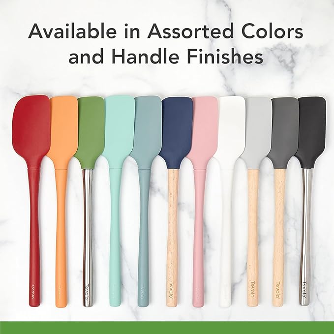 Tovolo Jar Spatula Silicone Long Stainless Steel Handle Scraper Spatula Viva - Image 5