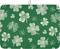St Patrick's Day Dish Drying Mat 18 x 24 Inch Green Shamrock Dish Drainer Rack by Unknown