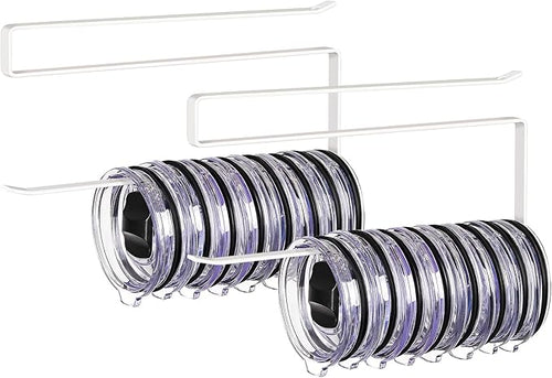 2 Pack Tumbler Lid Organizer, Horizontal Tumbler Lid Storage Hook to Hold Up 20 by JOLENSOY