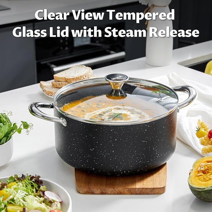 BEZIA Large 8 Quart Nonstick Stock Pot - Image 4